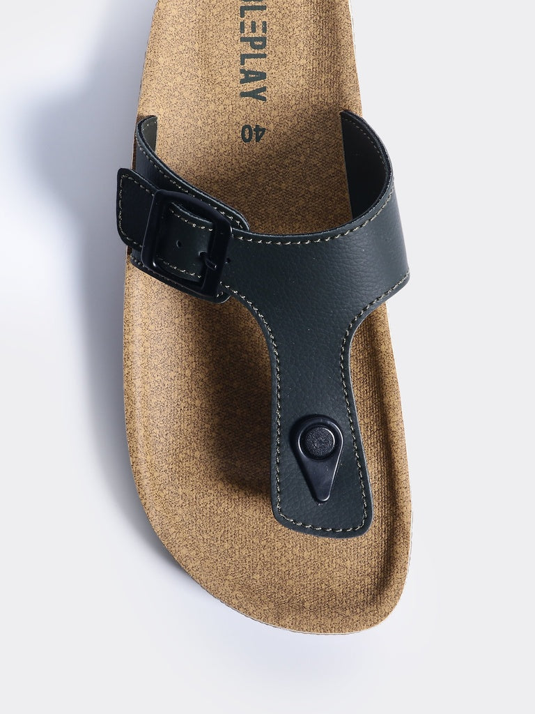 SOLEPLAY Olive Thong Slides