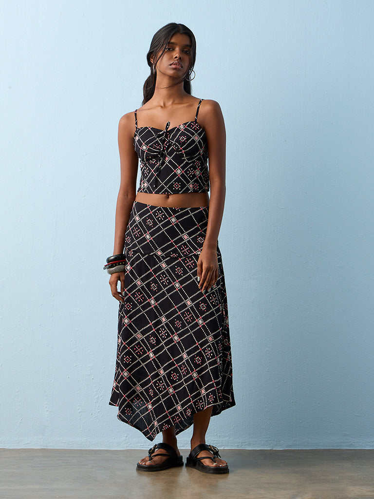 Bombay Paisley Black Printed Top