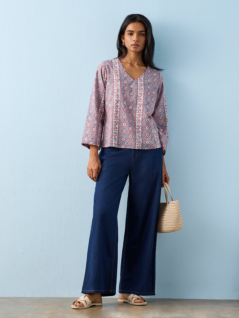 Utsa Multicolor Buta Printed Cotton Tunic