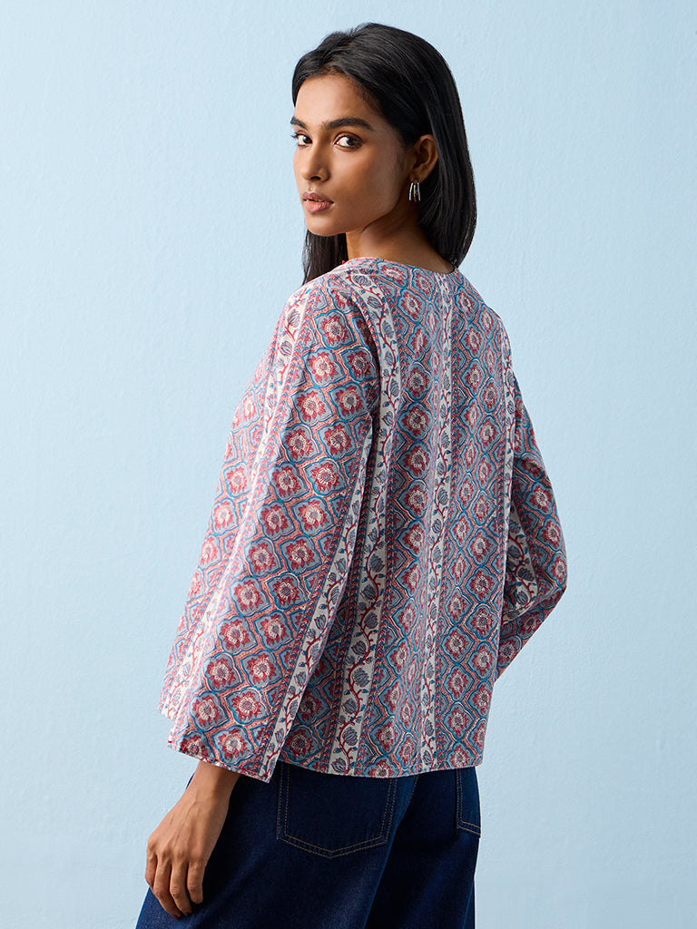 Utsa Multicolor Buta Printed Cotton Tunic