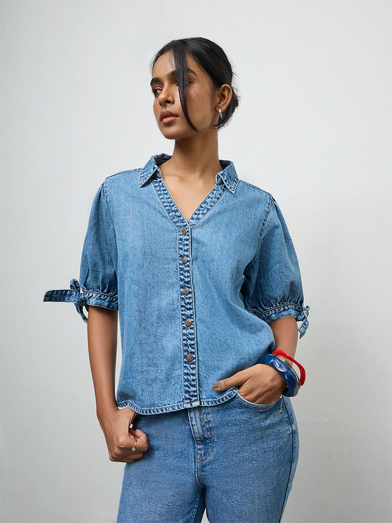 LOV Blue Denim Shirt