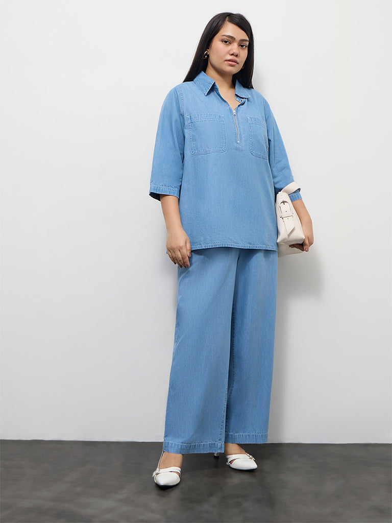 Gia Blue High-Rise Denim Jeggings