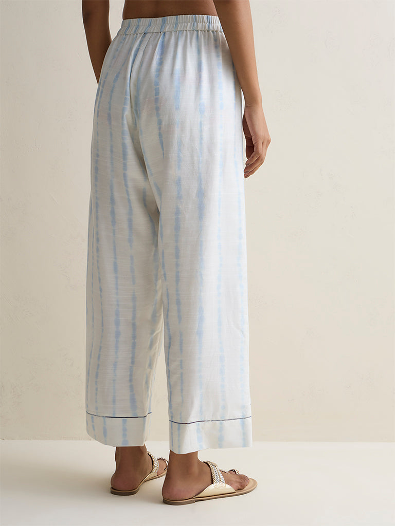 Zuba White Printed Pants
