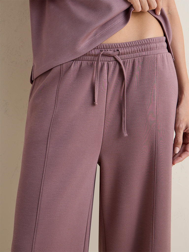 Wunderlove Brown Solid High-Rise Pants