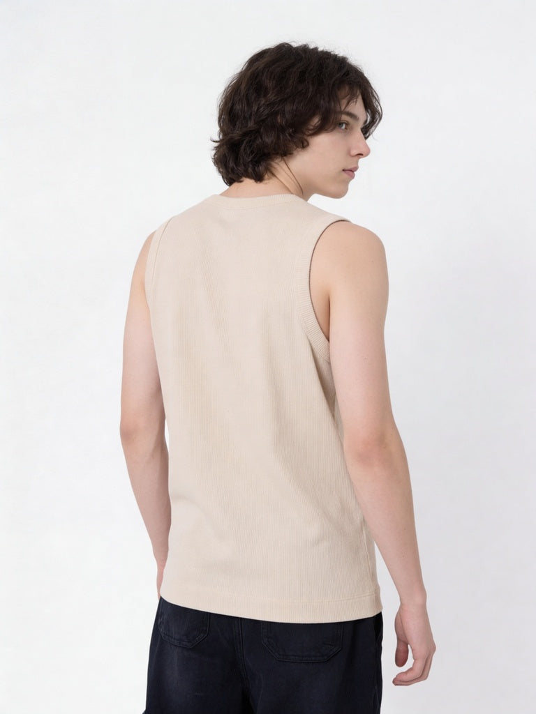 Boys Off-White Cotton-Blend Vest