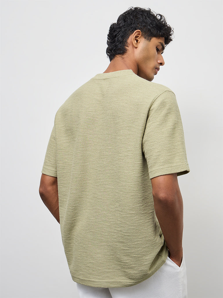 ETA Sage Textured Relaxed-Fit Cotton-Blend T-Shirt