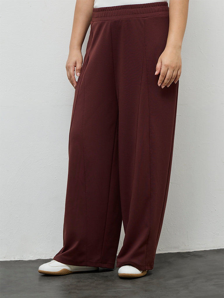 Gia Dark Brown High-Rise Pants