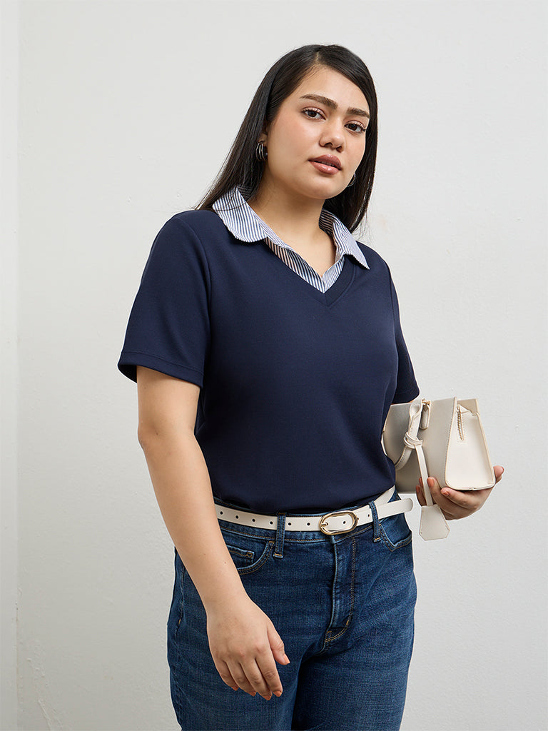 Gia Navy Top