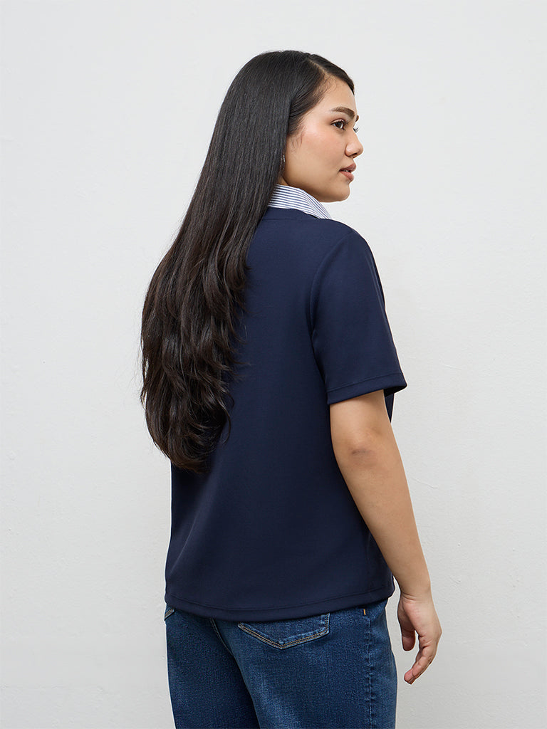 Gia Navy Top