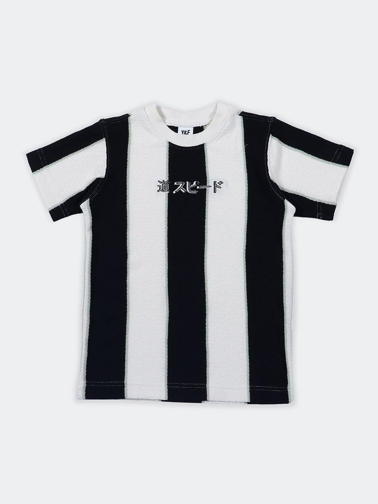 Boys Multicolour Wide Striped T-Shirt