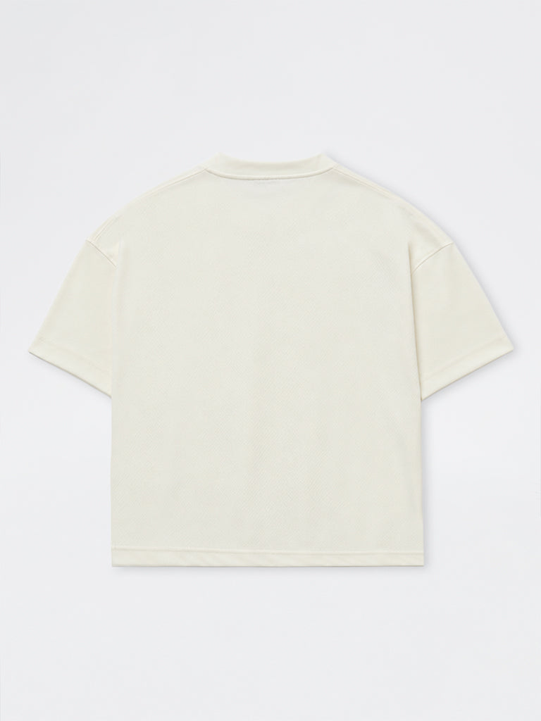 Boys Off-White Japanese Text Printed T-Shirt