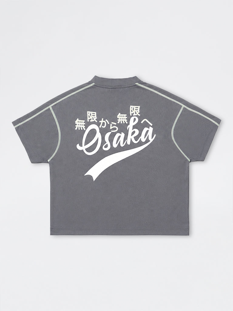 Boys Grey Text-Printed T-Shirt