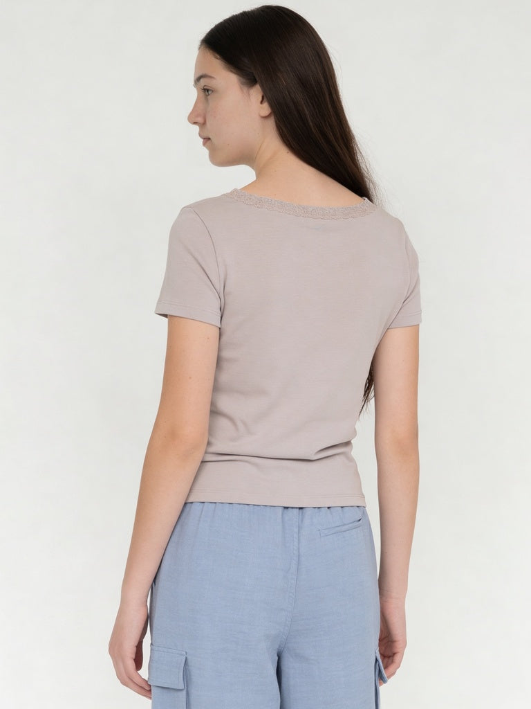 Girls Stone Solid Jersey T-Shirt