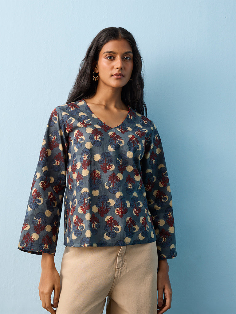 Utsa Indigo Nature-Inspired Cotton Tunic