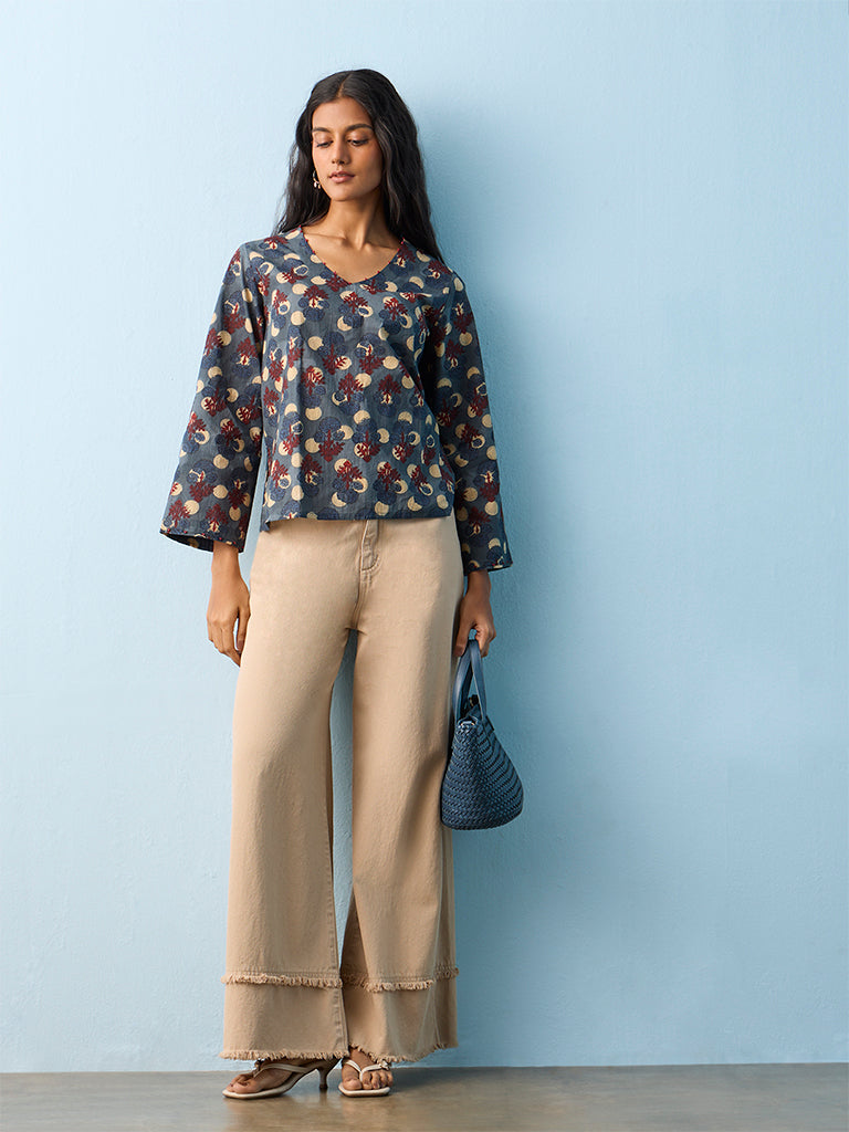 Utsa Indigo Nature-Inspired Cotton Tunic