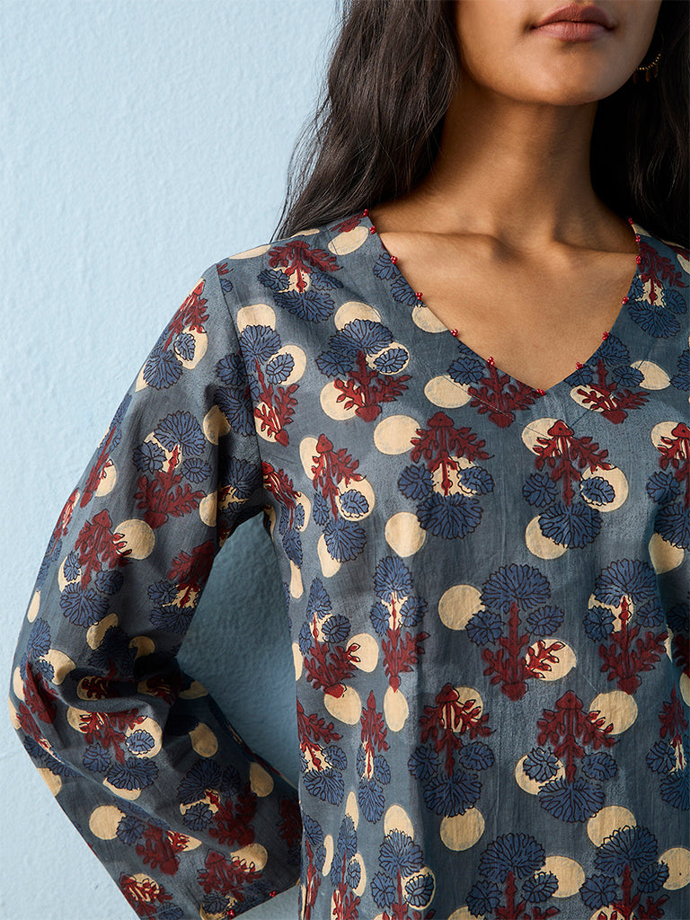 Utsa Indigo Nature-Inspired Cotton Tunic