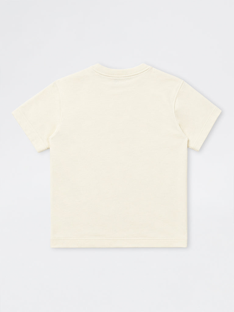 Boys Off-White Pocket-Detailed Cotton-Blend T-Shirt