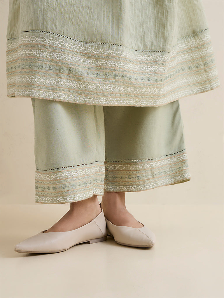 Zuba Sage Embroidered Pants