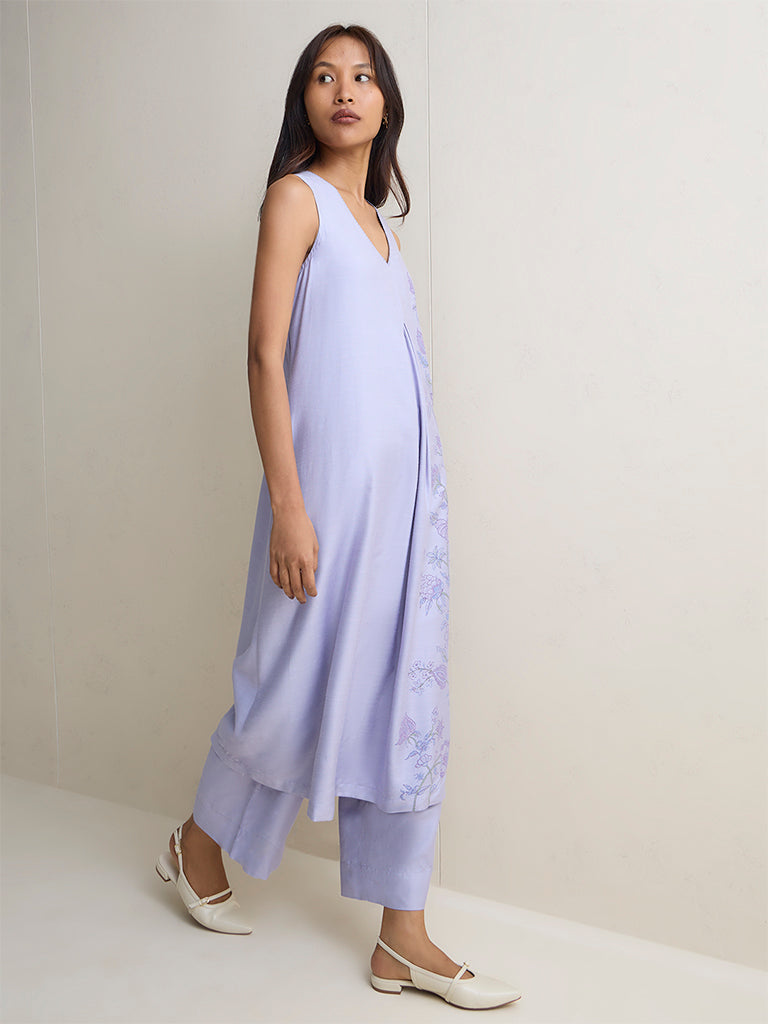 Zuba Lilac Solid Pants