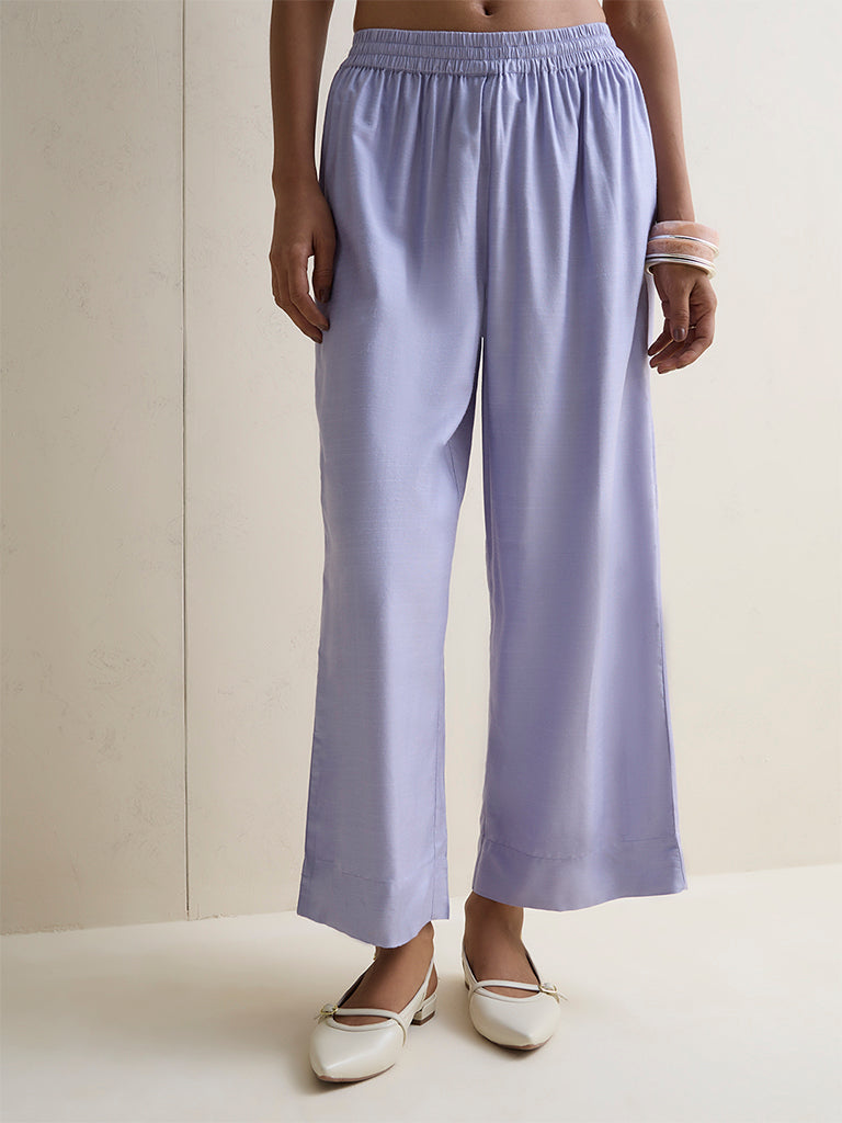 Zuba Lilac Solid Pants