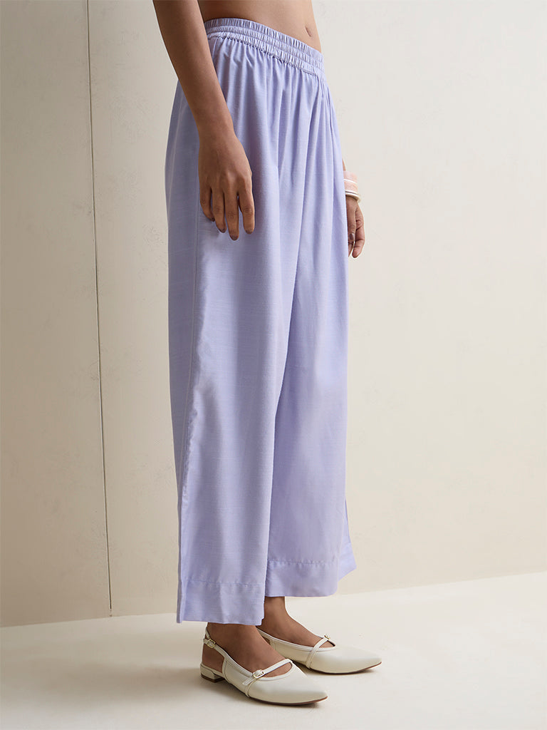 Zuba Lilac Solid Pants