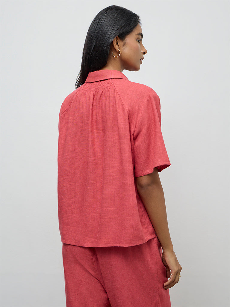LOV Coral Solid Shirt
