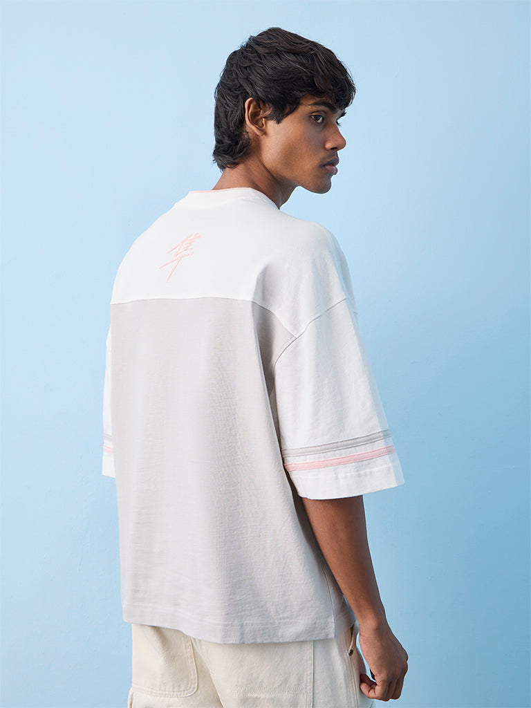 Nuon Off-White Numerical-Printed Oversized Cotton T-Shirt