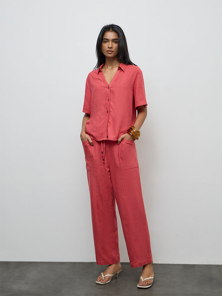 LOV Coral High-Rise Pants