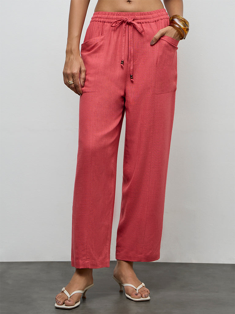 LOV Coral High-Rise Pants