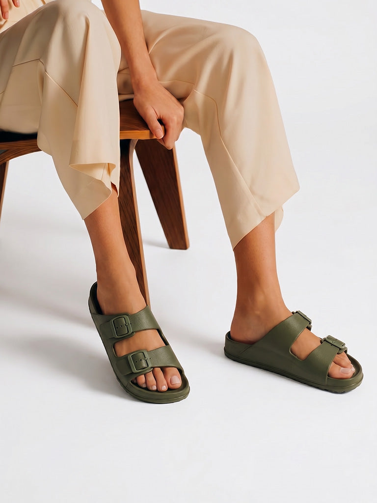 SOLEPLAY Olive Dual-Strap Sandals
