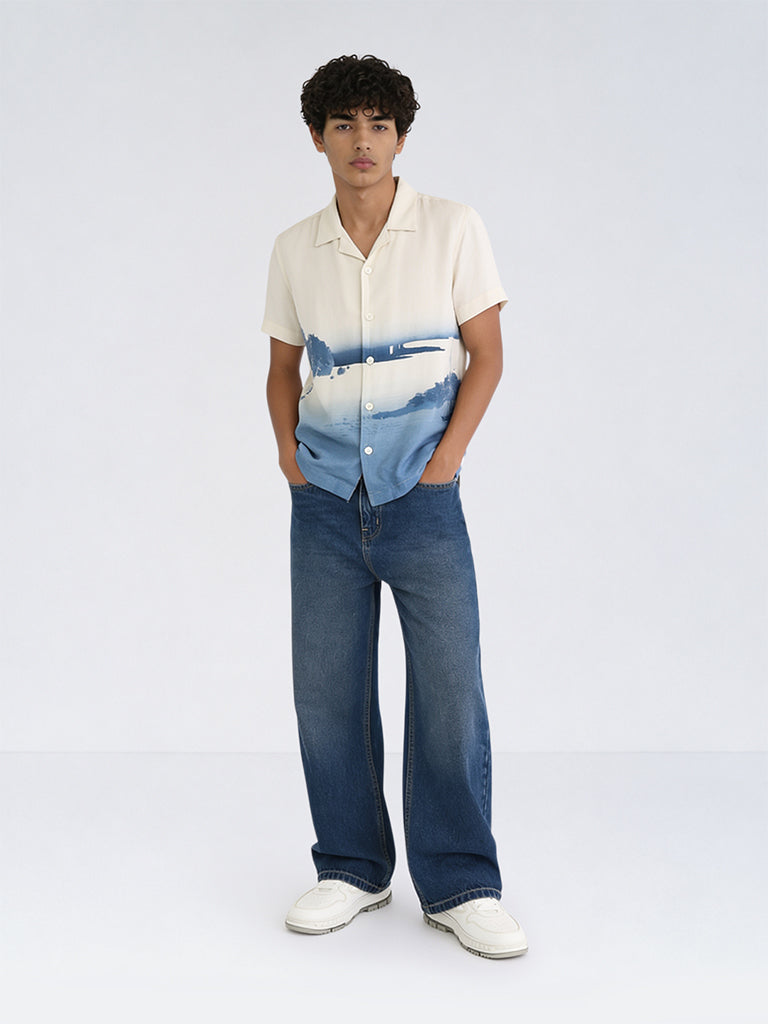 Boys Off-White Scenic-Inspired Shirt