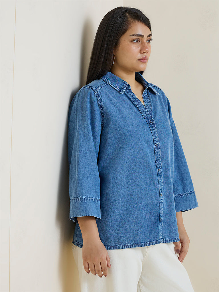 Gia Blue Denim Shirt