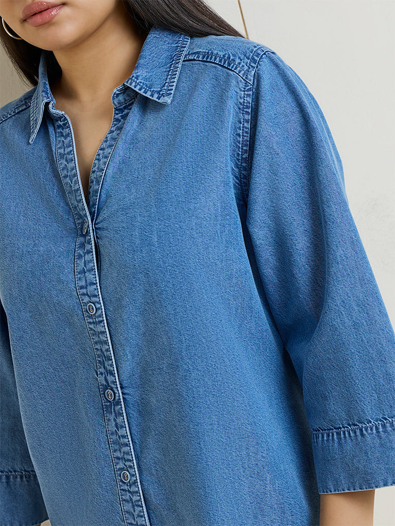 Gia Blue Denim Shirt