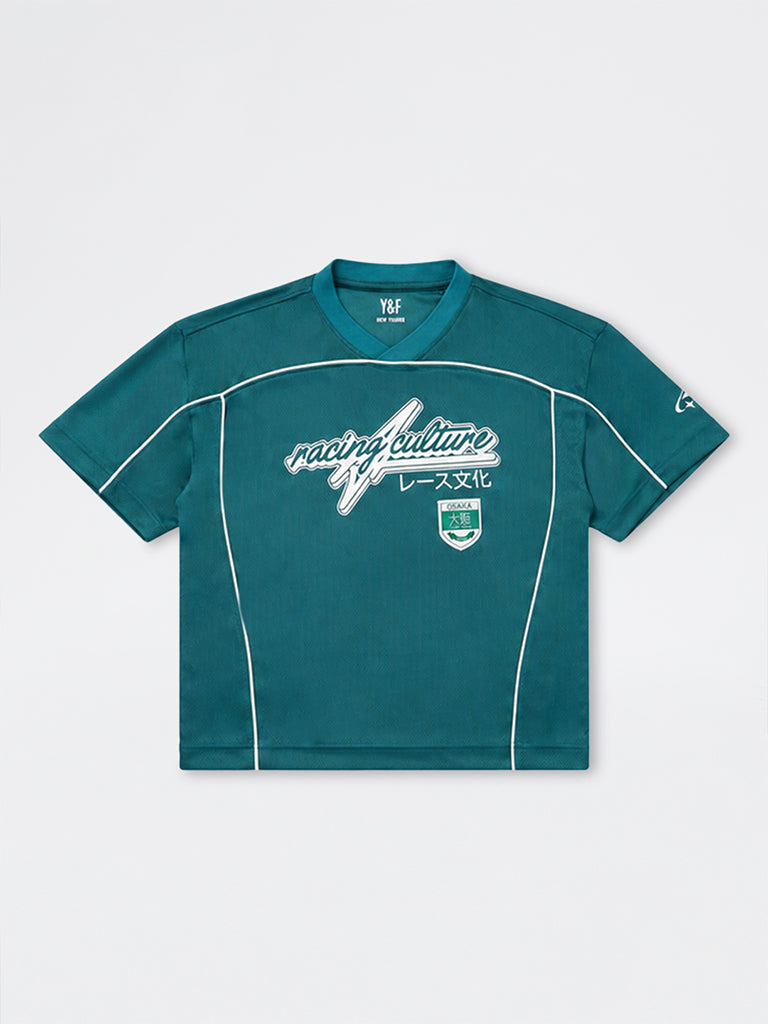 Boys Jade Green Typographic T-Shirt