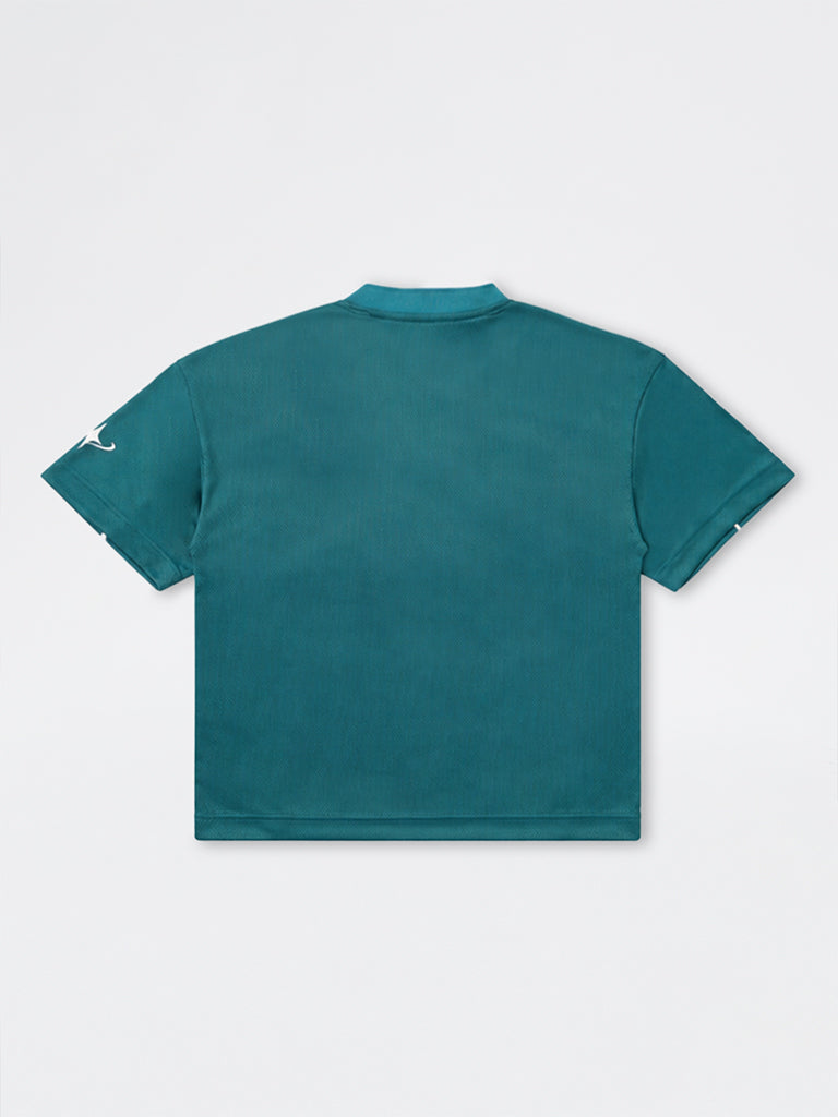 Boys Jade Green Typographic T-Shirt