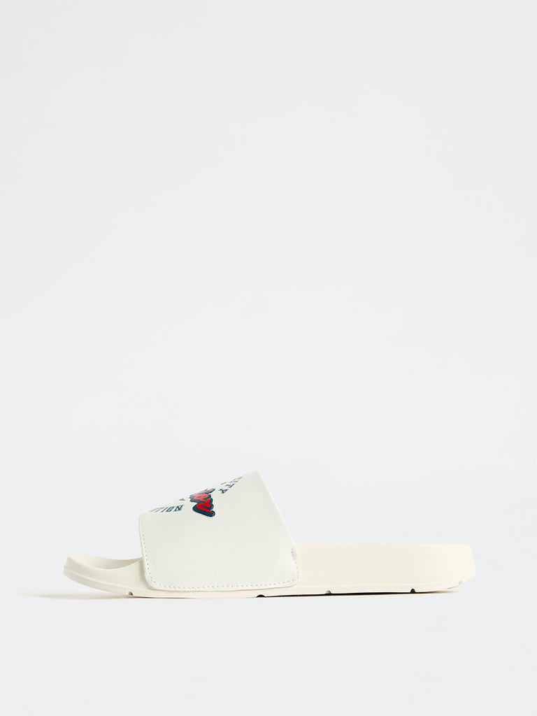 SOLEPLAY White Printed Pool Slides