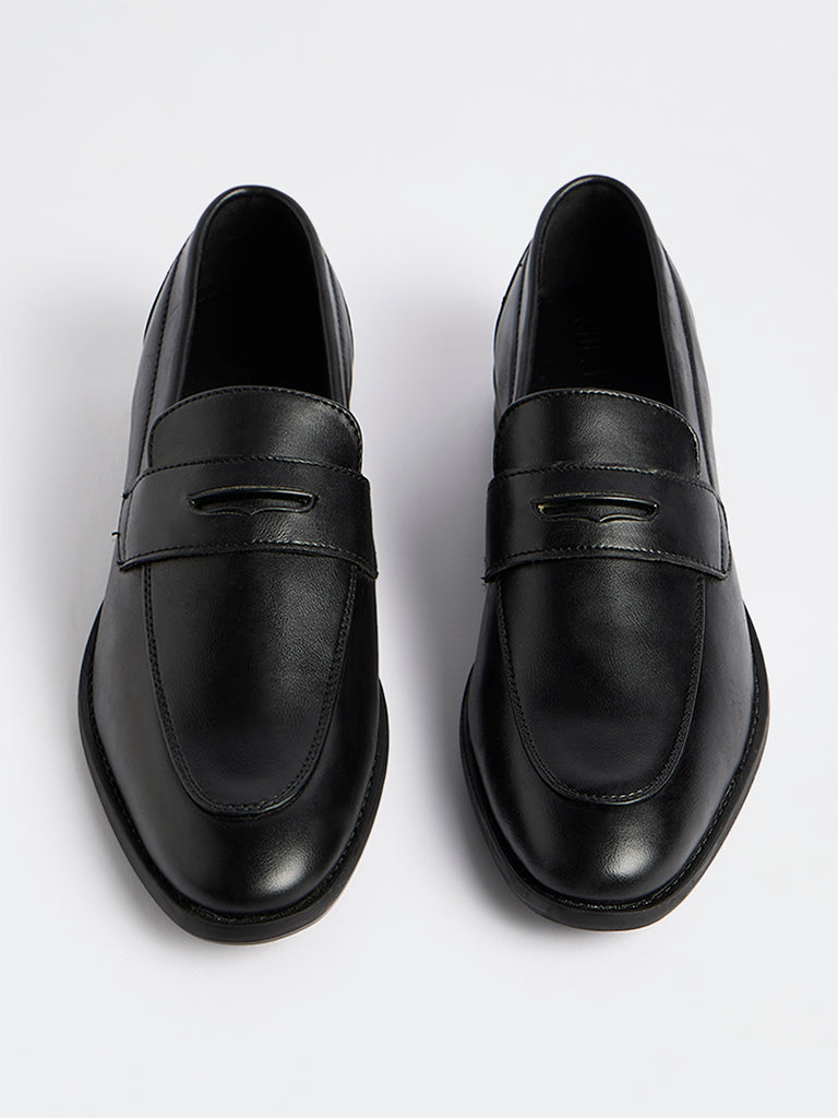 SOLEPLAY Black Penny Loafers