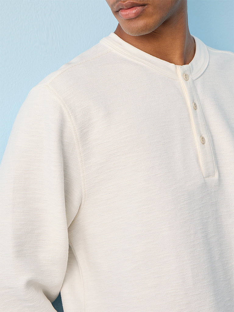 ETA Off-White Relaxed-Fit Cotton-Blend T-Shirt