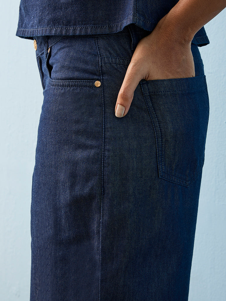 LOV Dark Blue High-Rise Jeans