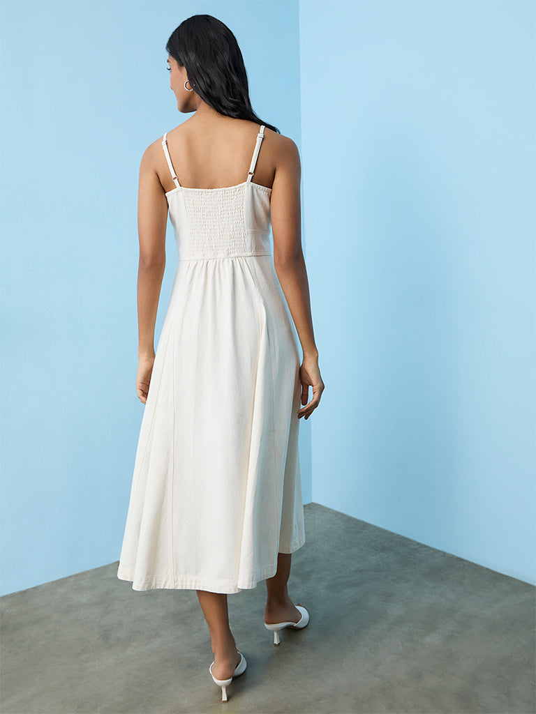 LOV Off-White A-Line Dress
