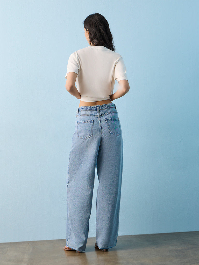 Nuon Light Blue High-Rise Jeans