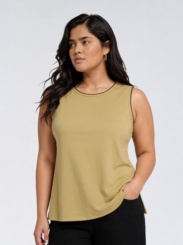 Gia Yellow Solid Top