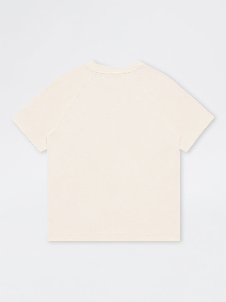 Boys Off-White Embroidered Cotton-Blend T-Shirt