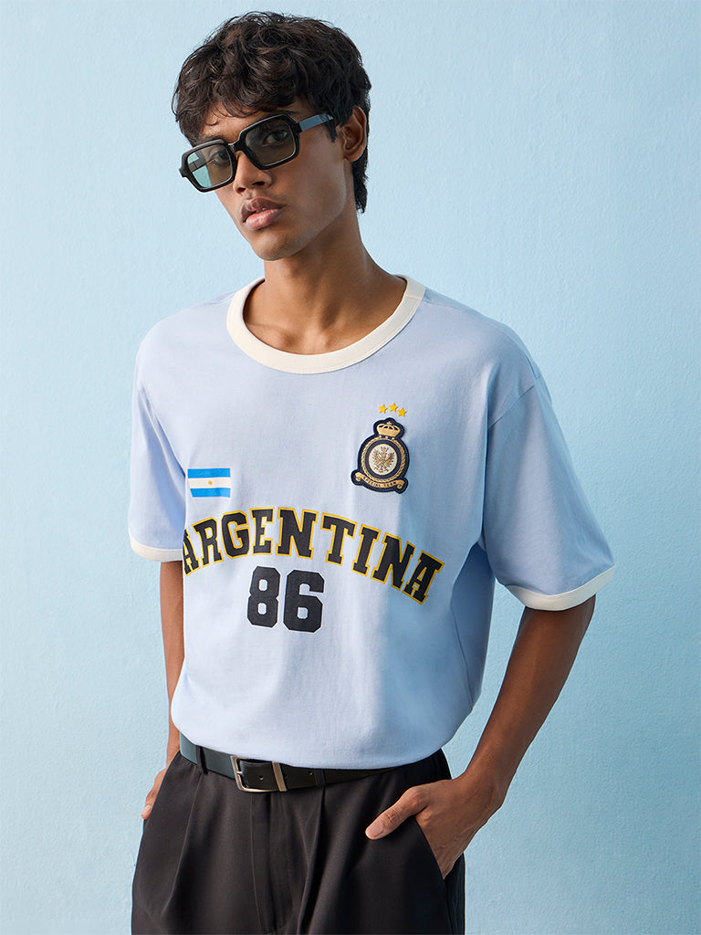Nuon Light Blue Argentina Football T-Shirt