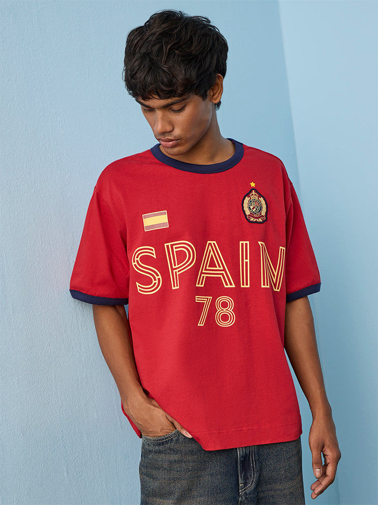 Nuon Red Spain Football T-Shirt