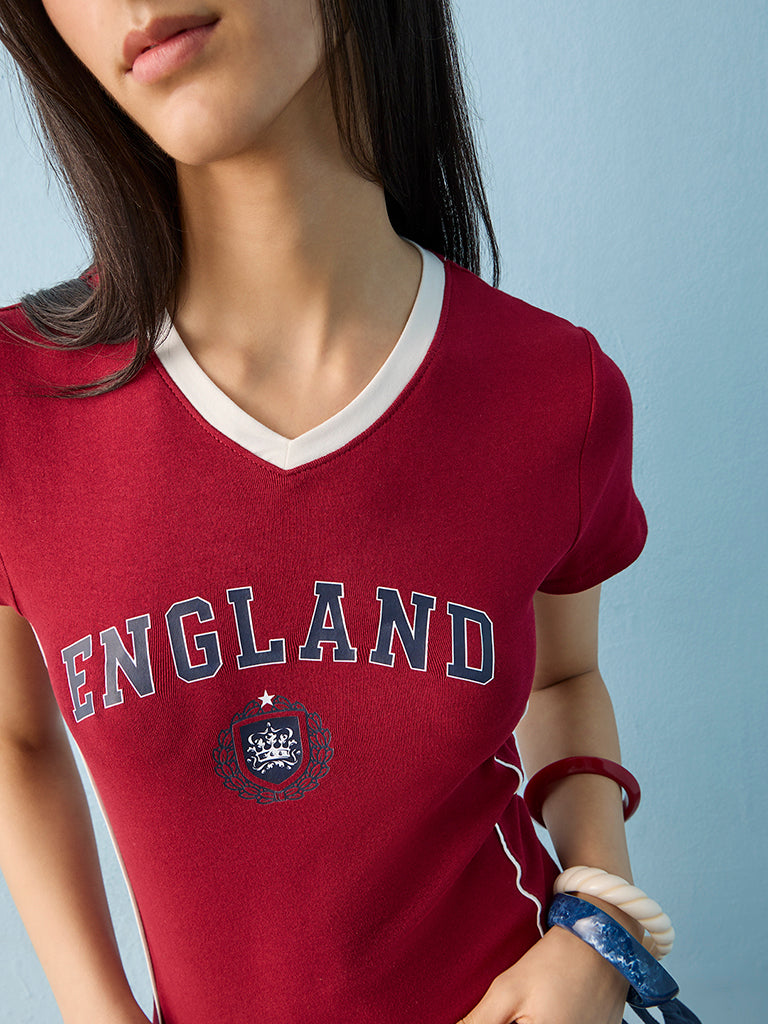 Nuon Red England Football T-Shirt