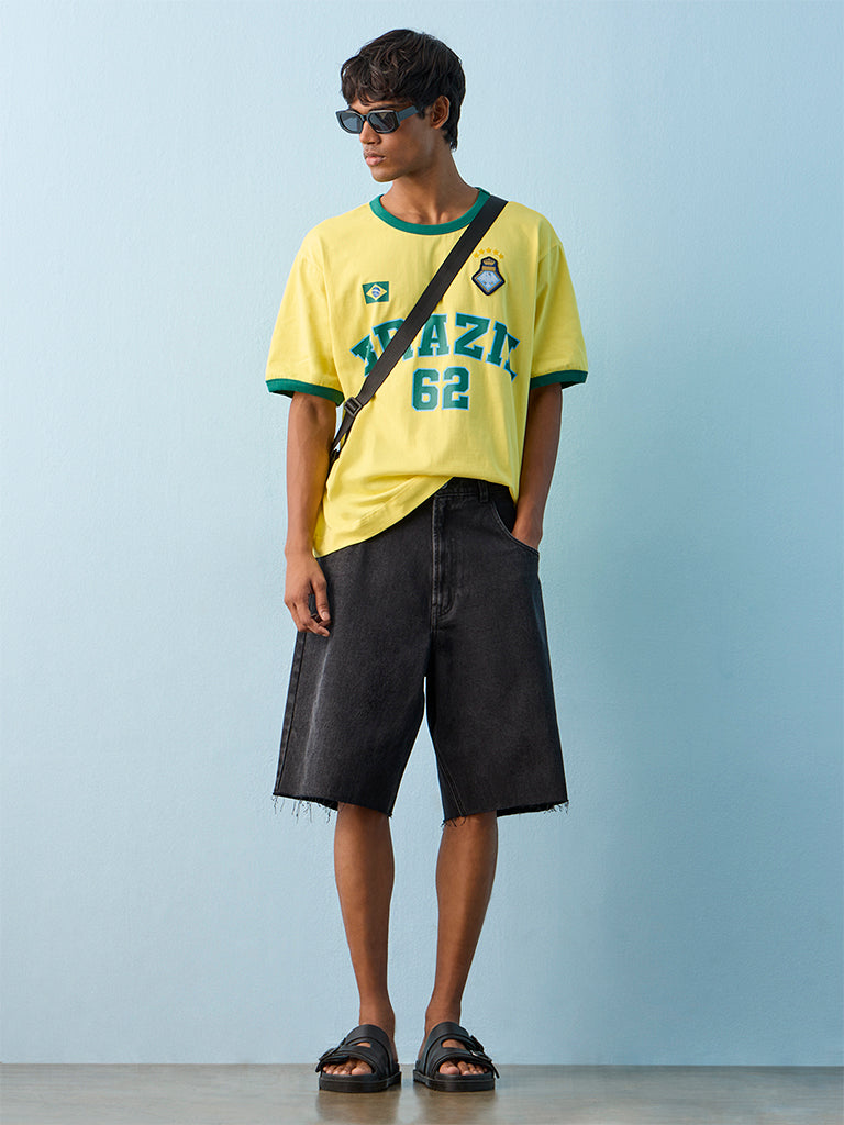 Nuon Yellow Brazil Football T-Shirt