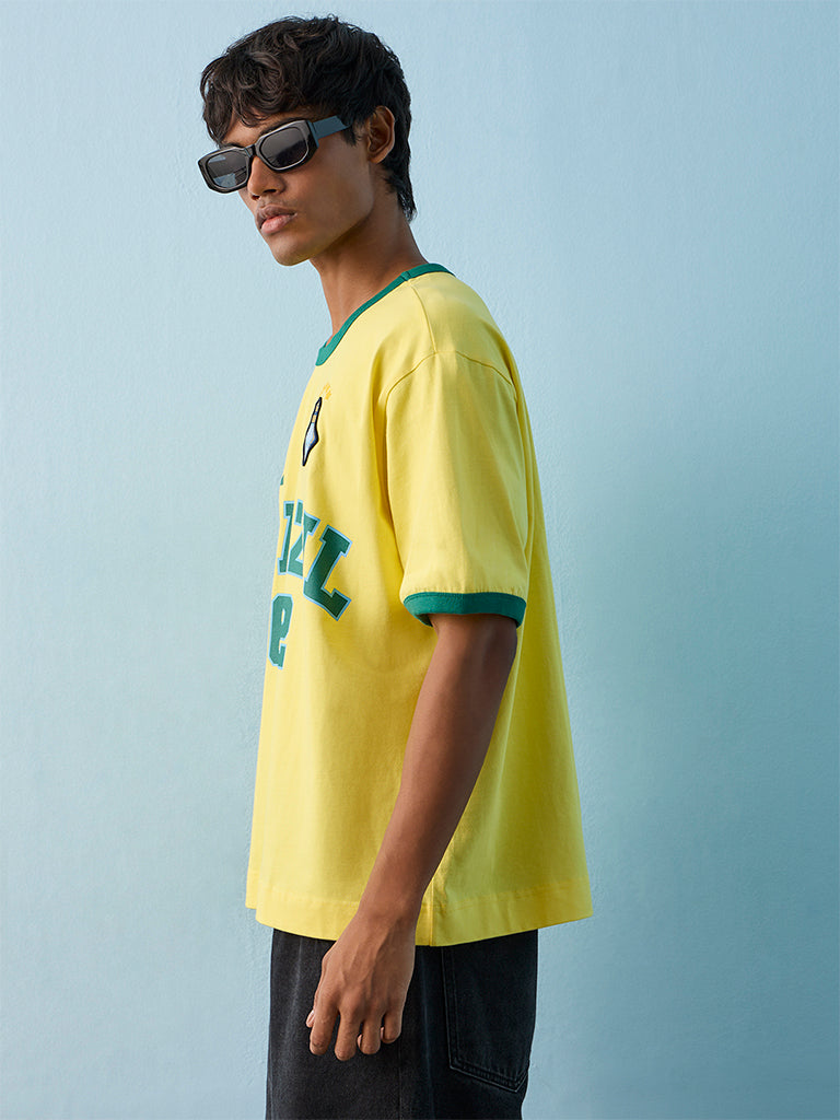Nuon Yellow Brazil Football T-Shirt
